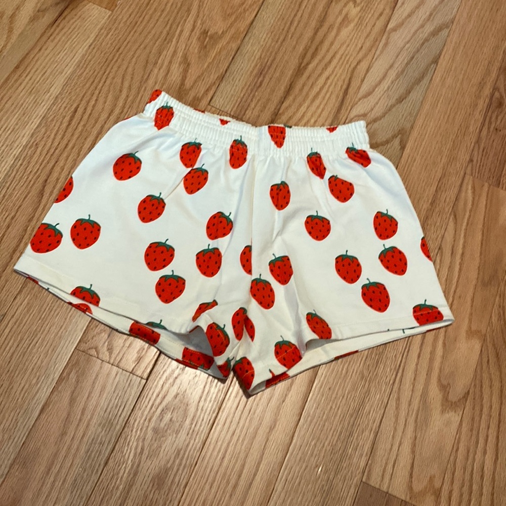 Mini Rodini size 8 to 9 strawberry shorts